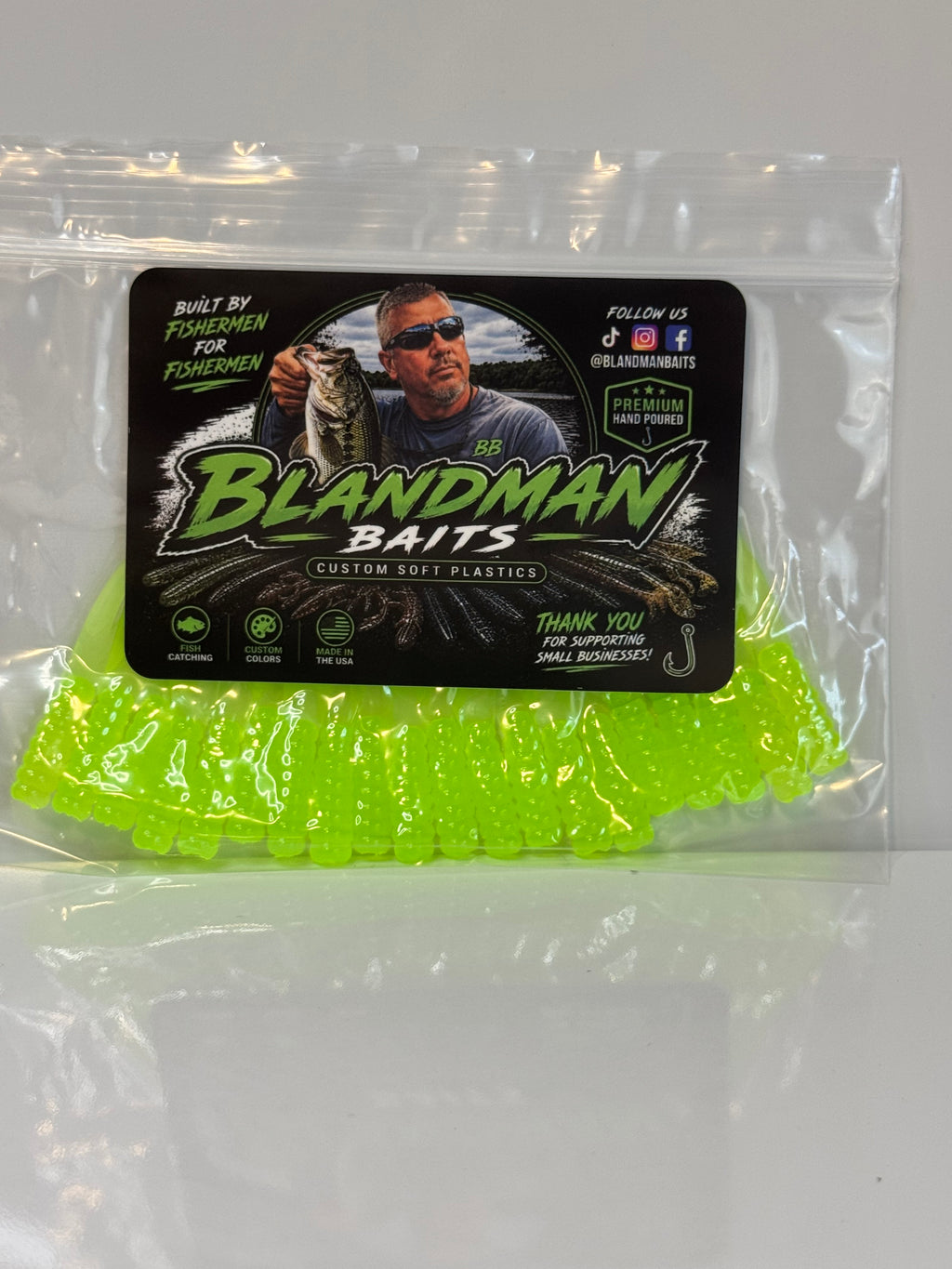 OG Chartreuse 2” Crappie Slappers