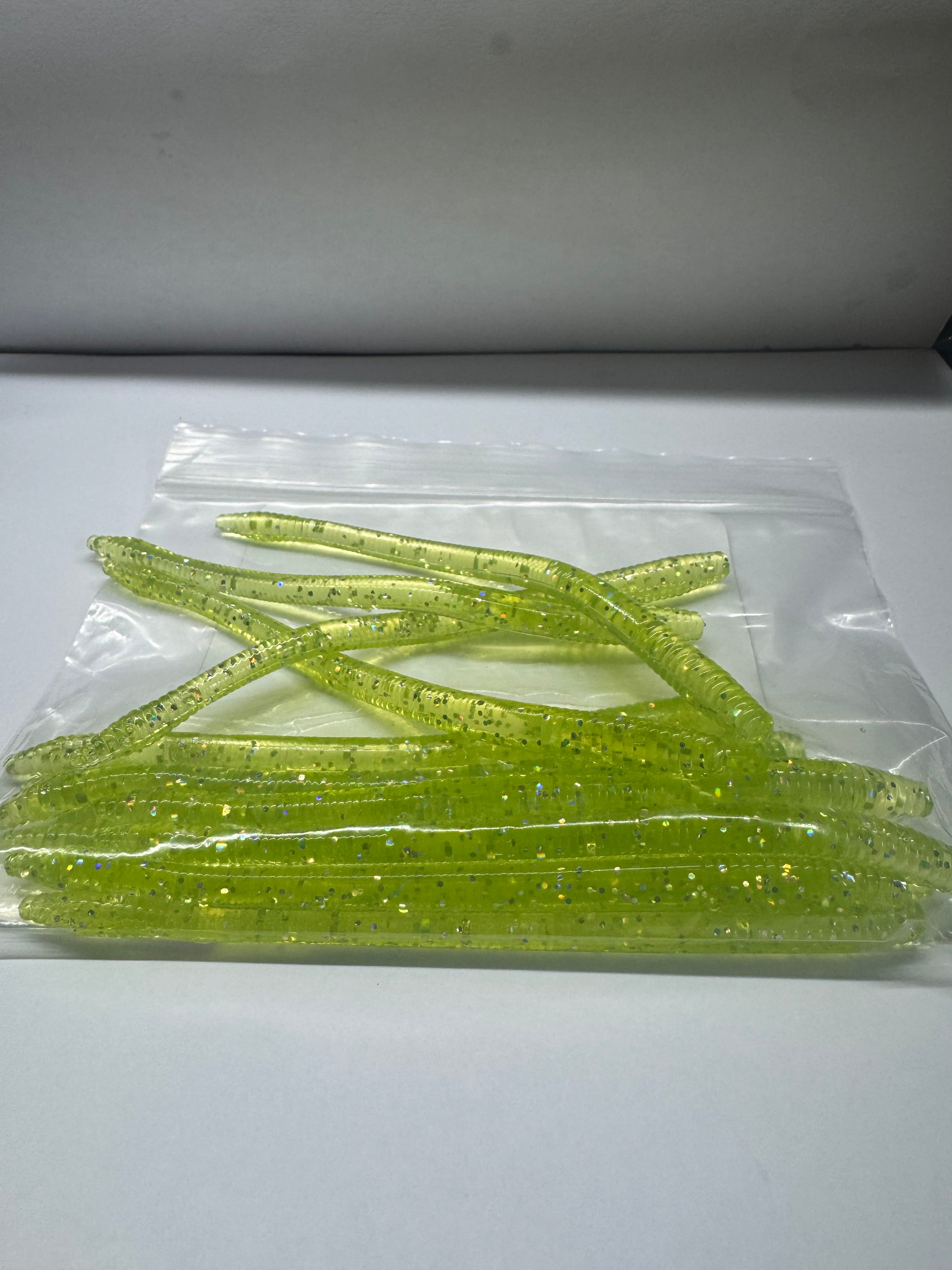 Green Apple 5” finesse worms