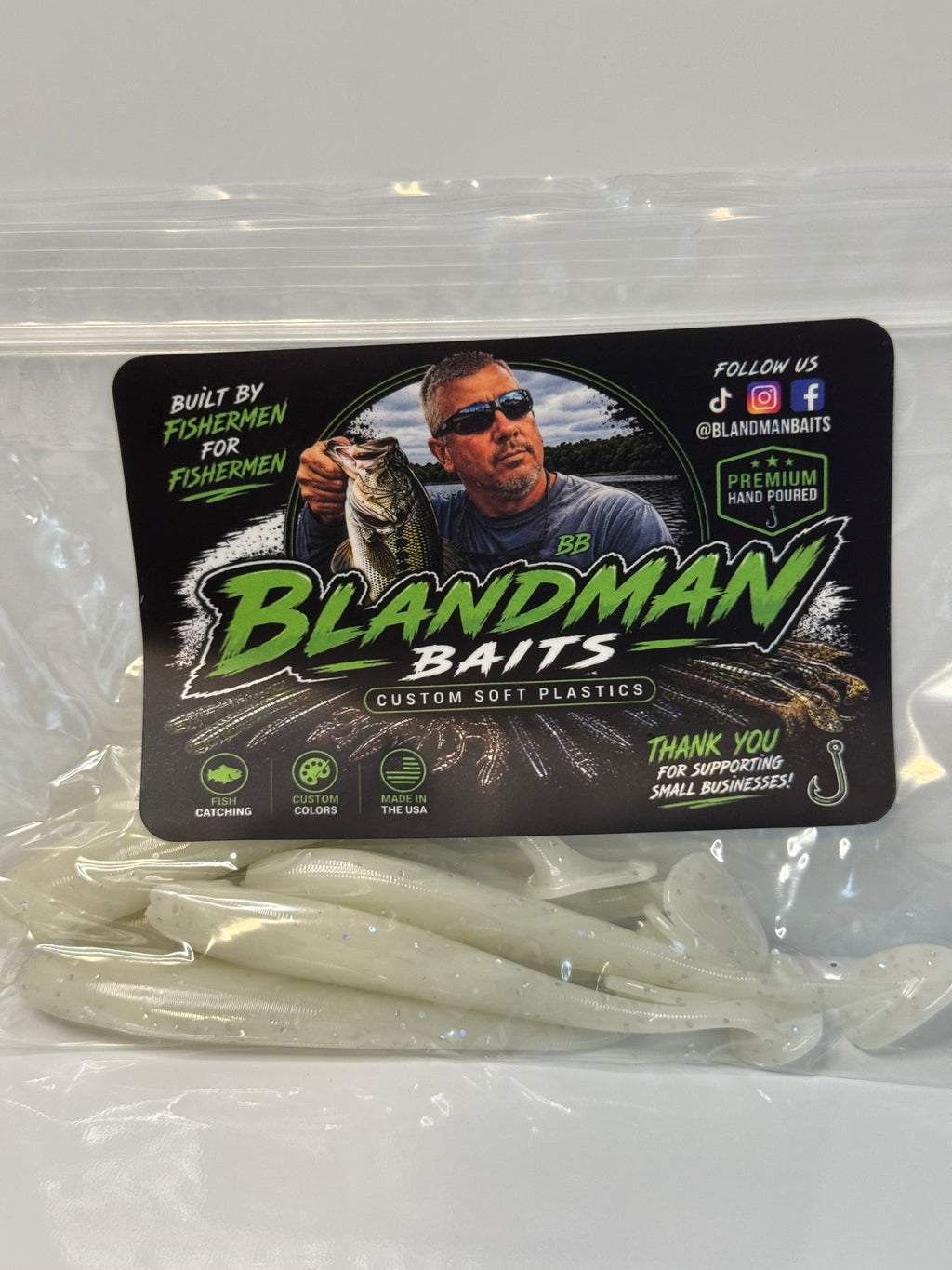 Off white swim baits
