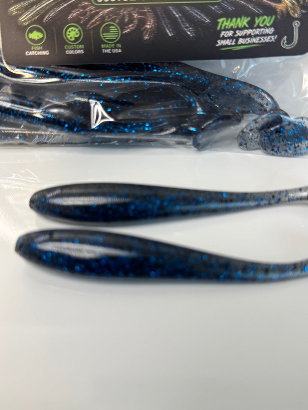 Midnight blue swim baits