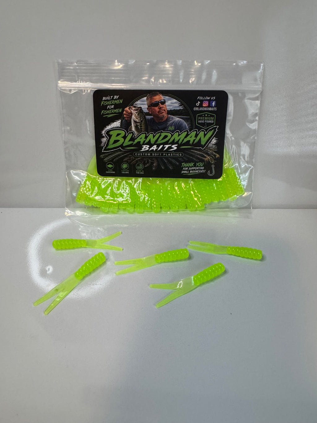 OG Chartreuse 2” Crappie Slappers