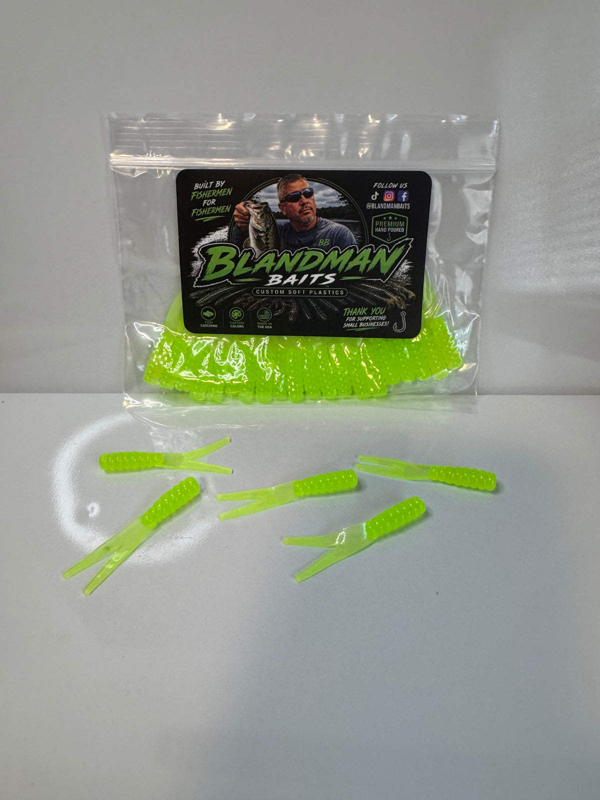 OG Chartreuse 2” Crappie Slappers