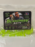 Chartreuse Milk 2” Crappie Slappers
