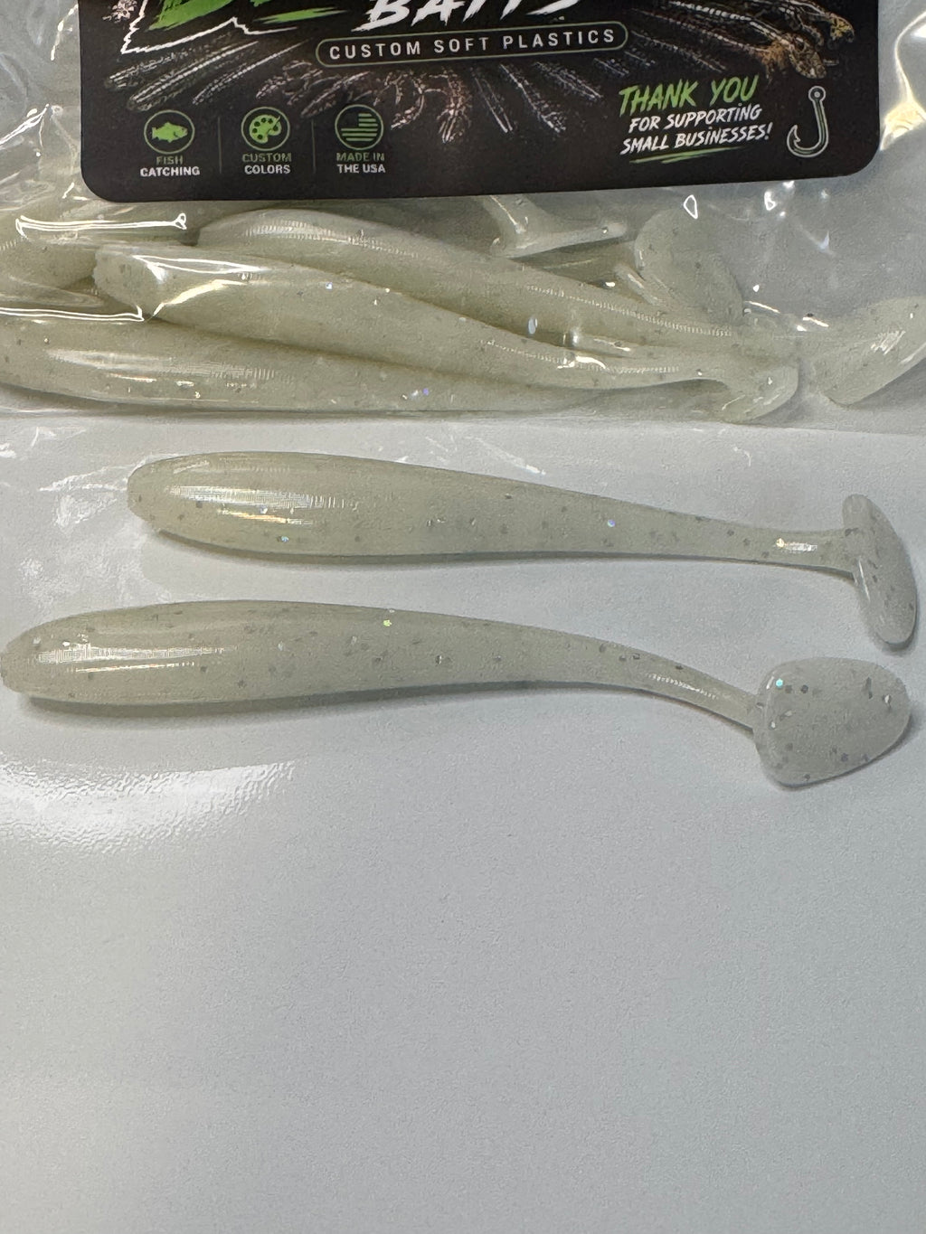 Off white swim baits