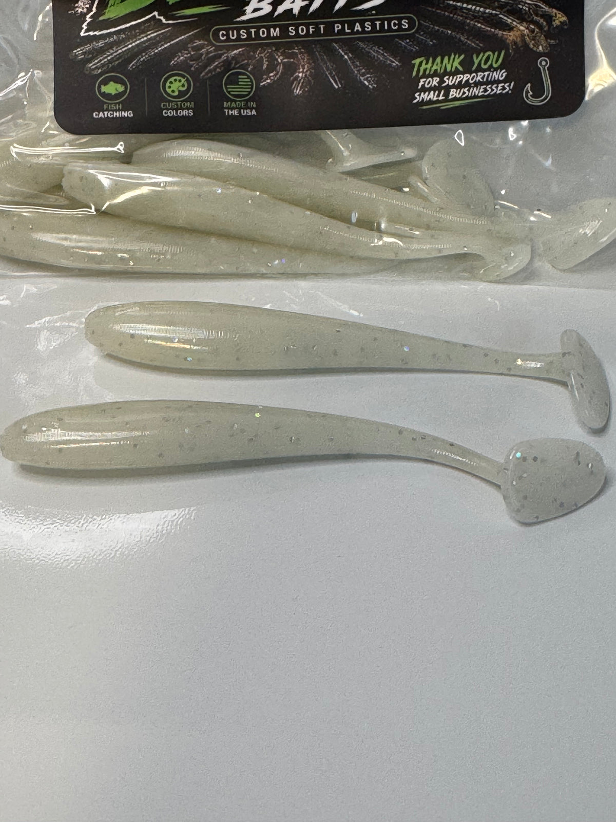 Off white swim baits