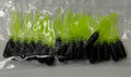 Black & Chartreuse Crappie Slappers