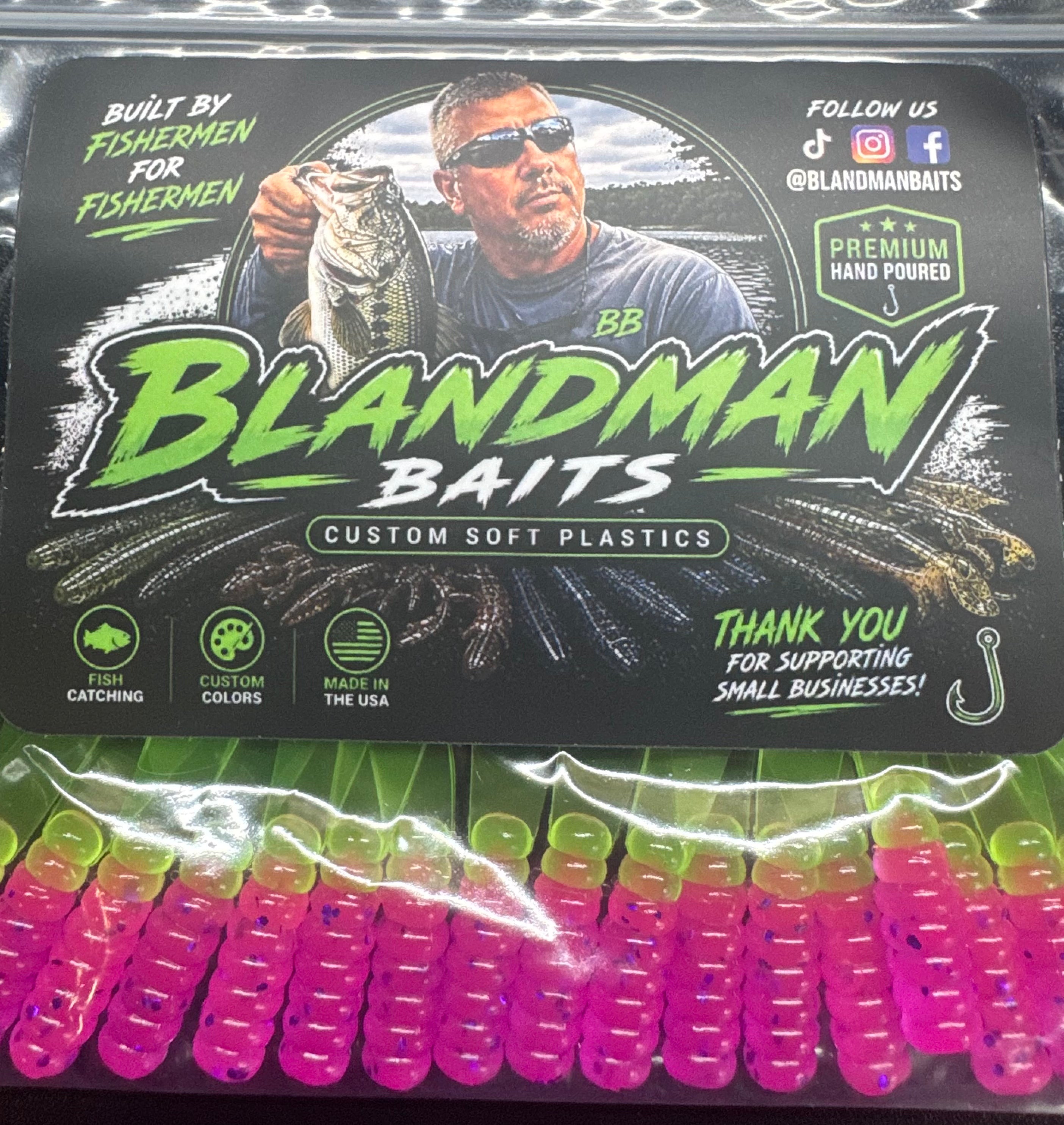 2” Crappie Slappers fork tail